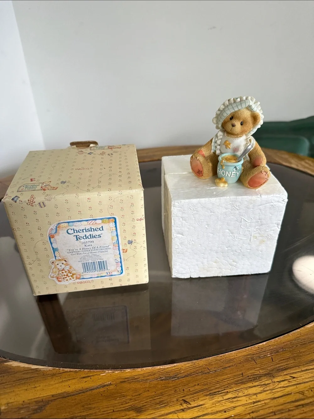 Cherished Teddies Honey Bear Figurine - Beige, Cream, Gold